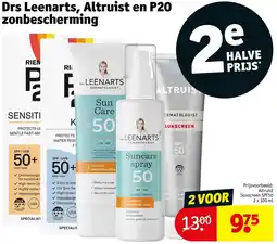 Kruidvat Drs Leenarts, Altruist en P20 zonbescherming aanbieding