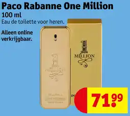 Kruidvat Paco Rabanne One Million aanbieding