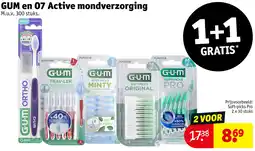 Kruidvat GUM en 07 Active mondverzorging aanbieding