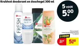 Kruidvat Kruidvat deodorant en douchegel aanbieding