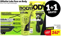 Kruidvat Gillette Labs Face en Body aanbieding