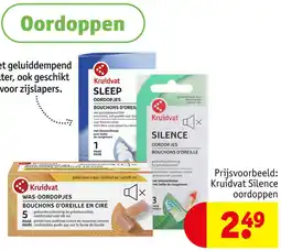 Kruidvat Kruidvat silence oordoppen aanbieding