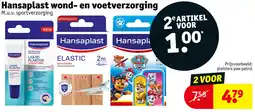 Kruidvat Hansaplast wond en voetverzorging aanbieding