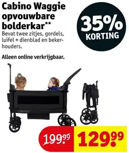 Kruidvat Cabino Waggie opvouwbare bolderkar aanbieding