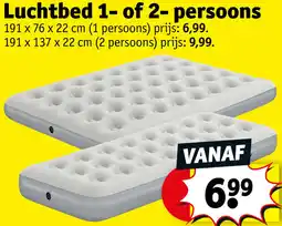 Kruidvat Luchtbed 1 of 2-persoons aanbieding