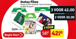 Kruidvat Instax Films aanbieding