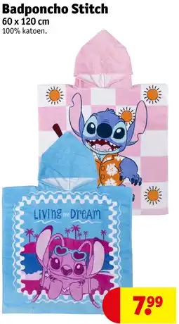 Kruidvat Badponcho Stitch aanbieding