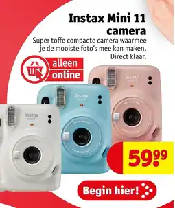 Kruidvat Instax Mini 11 camera aanbieding