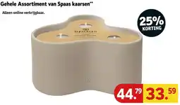 Kruidvat Gehele Assortiment van Spaas kaarsen aanbieding