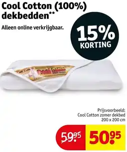 Kruidvat Cool Cotton dekbedden aanbieding