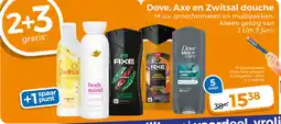 Trekpleister Dove, Axe en Zwitsal Douche aanbieding