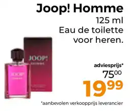 Trekpleister Joop! Homme aanbieding