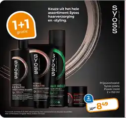 Trekpleister Syoss Haarverzorging en Styling. aanbieding