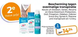Trekpleister Bescherming tegen overmatige transpiratie aanbieding