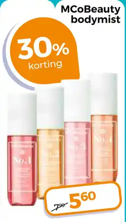 Trekpleister MCoBeauty bodymist aanbieding