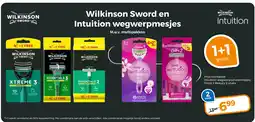 Trekpleister Wilkinson Sword en Intuition wegwerpmesjes aanbieding
