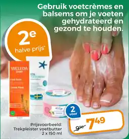 Trekpleister Gebruik voetcrèmes en balsems om je voeten gehydrateerd en gezond te houden. aanbieding
