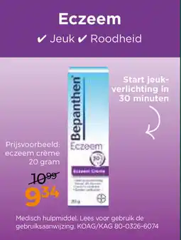 Trekpleister Bepanthen Eczeem Crème aanbieding