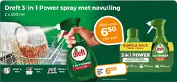 Trekpleister Dreft 3-in-1 Power spray met Navulling aanbieding