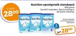 Trekpleister Nutrilon Opvolgmelk Standaard aanbieding