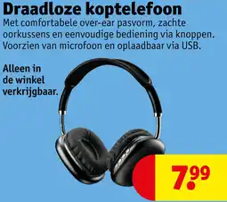 Kruidvat Draadloze koptelefoon aanbieding