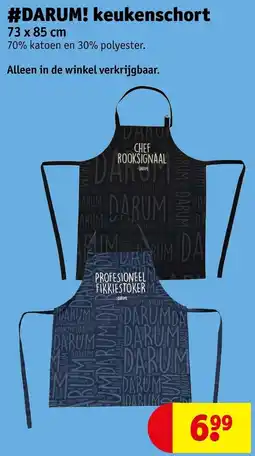 Kruidvat Darum! keukenschort aanbieding