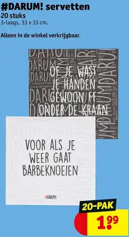 Kruidvat Darum! servetten aanbieding