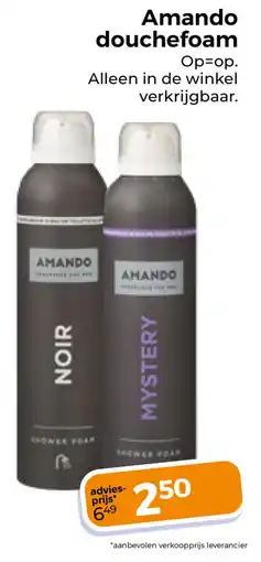Trekpleister Amando Douchefoam aanbieding