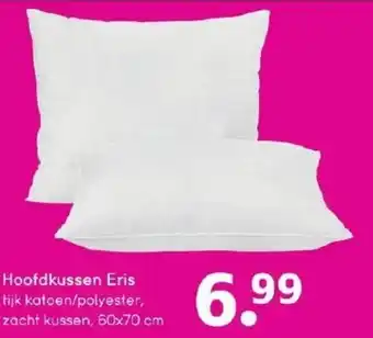 Leen Bakker Hoofdkussen Eris 60x70 cm aanbieding