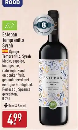 ALDI Esteban Tempranillo Syrah aanbieding