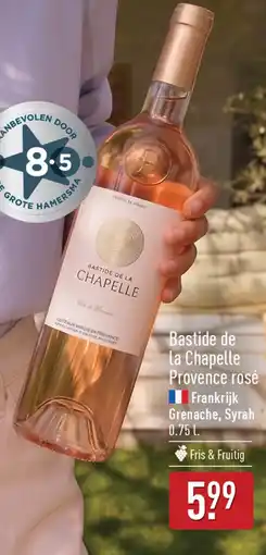 ALDI Bastide de La Chapelle Provence rosé aanbieding