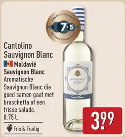 ALDI Cantolino Sauvignon Blanc aanbieding