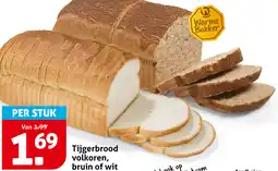 Hoogvliet Tijgerbrood volkoren, bruin of wit aanbieding