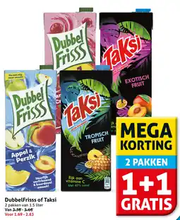 Hoogvliet DubbelFrisss of Taksi aanbieding