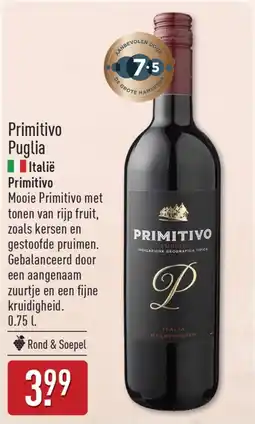 ALDI Primitivo Puglia aanbieding