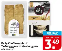 Hoogvliet Daily Chef loempia of Ta-Tung gyoza of siao long pao aanbieding