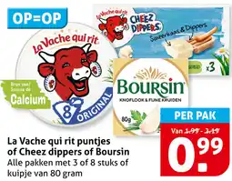 Hoogvliet La Vache qui rit puntjes of Cheez dippers of Boursin aanbieding
