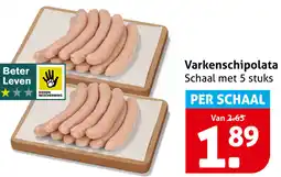 Hoogvliet Varkenschipolata aanbieding