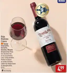 ALDI Rioja Rivallana Crianza aanbieding