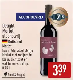 ALDI Delight Merlot alcoholvrij aanbieding