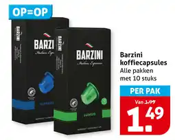 Hoogvliet Barzini koffiecapsules aanbieding
