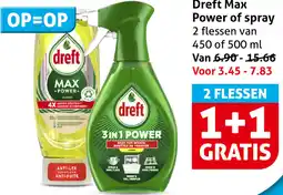 Hoogvliet Dreft Max Power of spray aanbieding