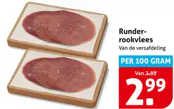 Hoogvliet Runderrookvlees aanbieding
