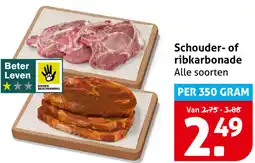 Hoogvliet Schouder of ribkarbonade aanbieding