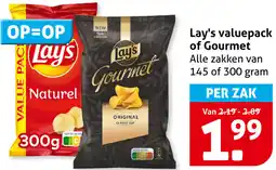 Hoogvliet Lay's valuepack of Gourmet aanbieding