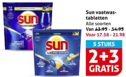 Hoogvliet Sun vaatwastabletten aanbieding