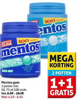 Hoogvliet Mentos gum aanbieding