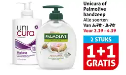 Hoogvliet Unicura of Palmolive handzeep aanbieding