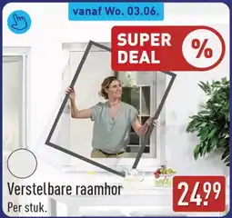 ALDI Verstelbare raamhor aanbieding