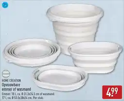 ALDI Home Creation Opvouwbare emmer of wasmand aanbieding
